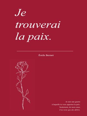cover image of Je trouverai la paix.